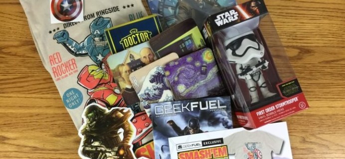 Geek Fuel April 2016 Subscription Box Review & Coupon