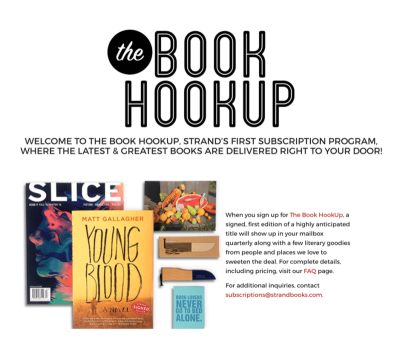 The Book HookUp: 3 New Subscriptions from The Strand Bookstore!