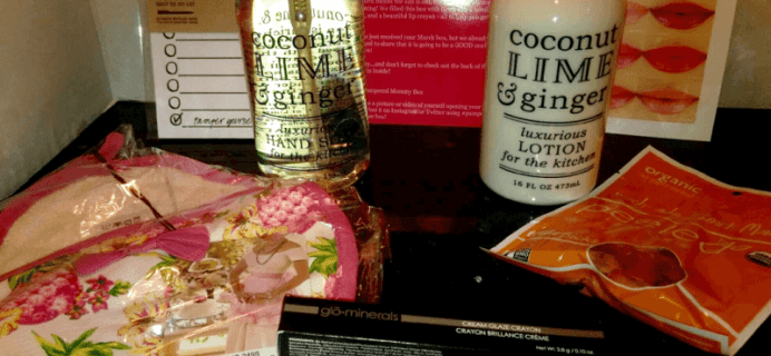 Pampered Mommy March 2016 Subscription Box Review & Coupon