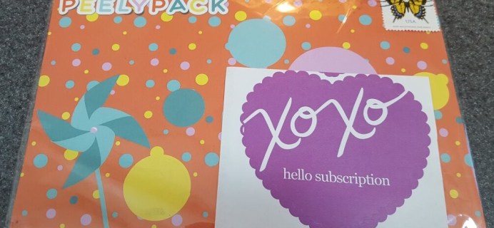PeelyPack April 2016 Subscription Review & Coupon