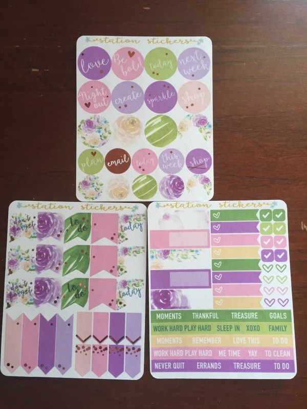 station stickers club april 2016 review