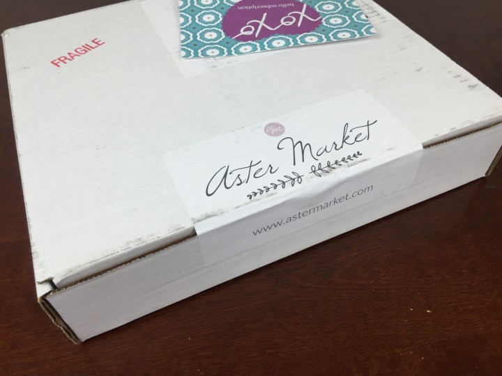 Aster Market Box May 2016 box