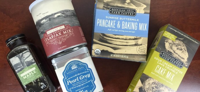 Beekman 1802 Specialty Food Club May 2016 Subscription Box Review