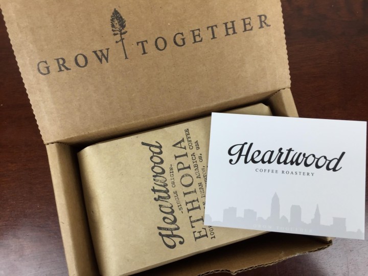 Heartwood Coffee Club May 2016 unboxing