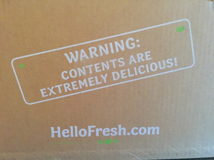 Hello Fresh Veggie Box May 2016 box