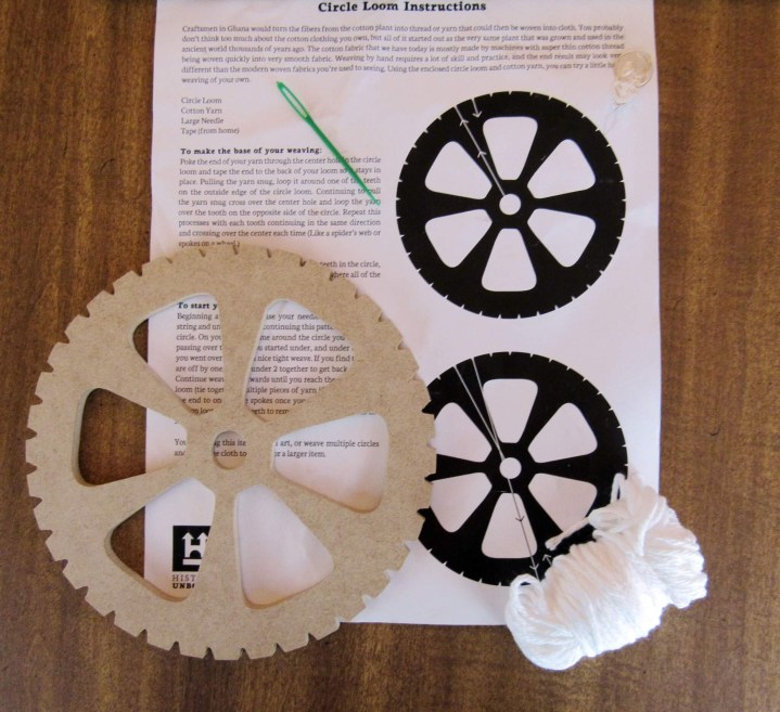 First Craft - Weaving on a Circle Loom