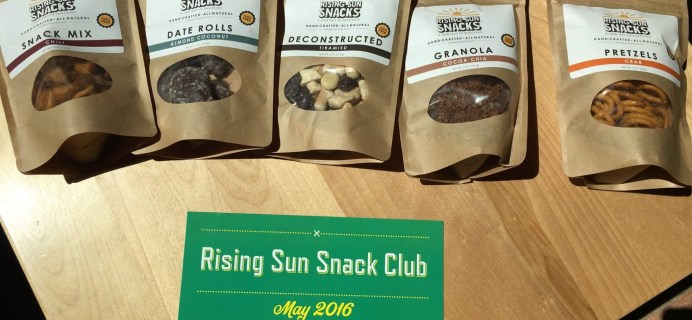 Rising Sun Snacks May 2016 Subscription Box Review + 50% Off Coupon