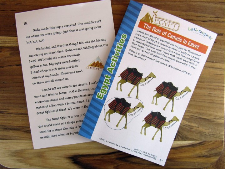 Letter and Activity Booklet
