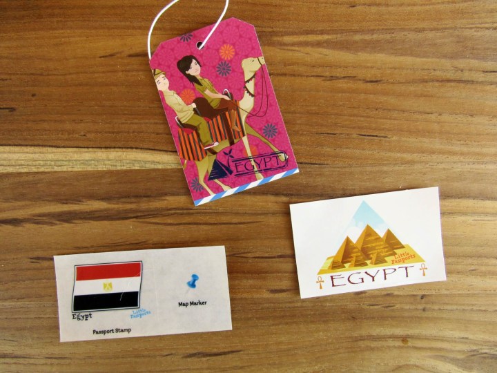 Map sticker, passport sticker and luggage tag