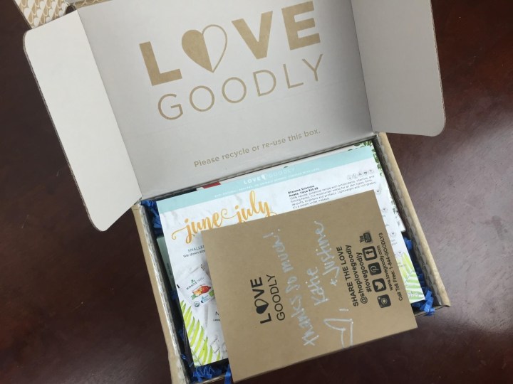 Love Goodly June-July 2018 unboxing