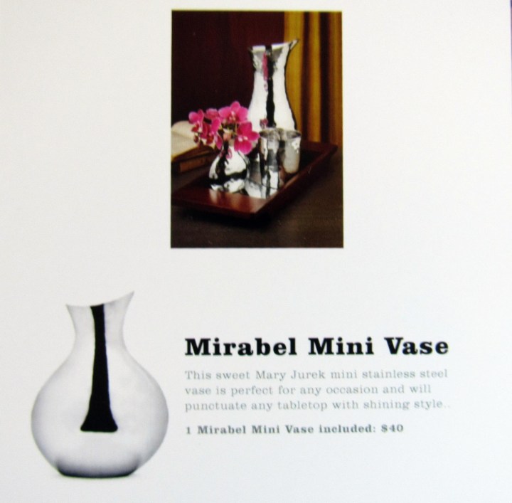 Mary Jurek Designs Inc Mirabel Mini Vase