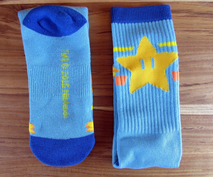 Exc;usive Super Mario Bros. Super Star Socks