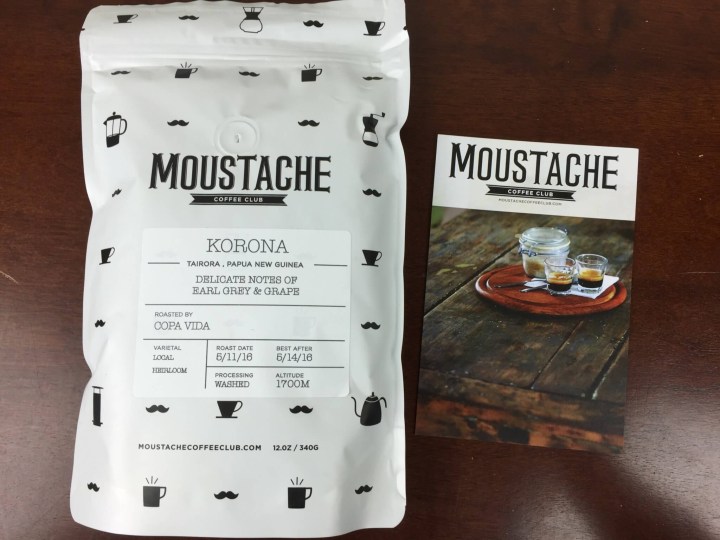 Moustache Coffee Box May 2016 review