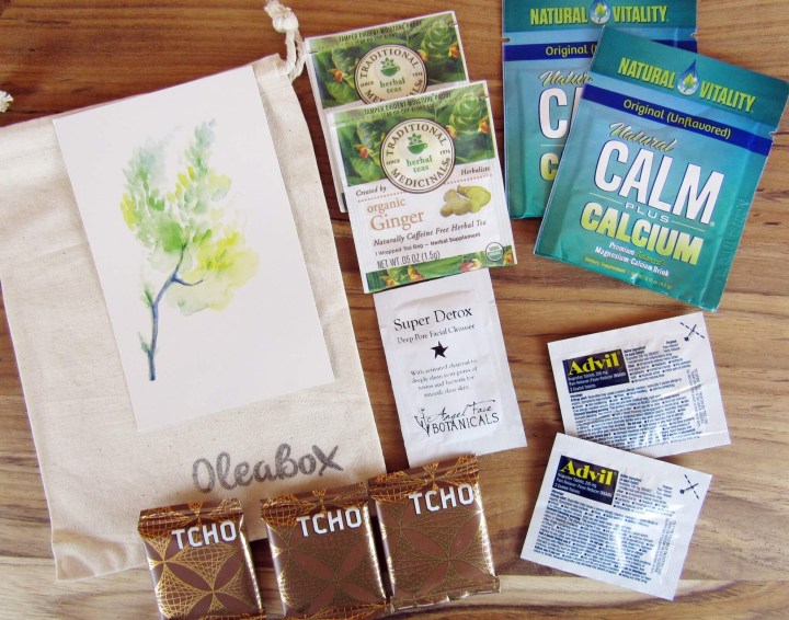 Olea Box April 2016 Pampering Care