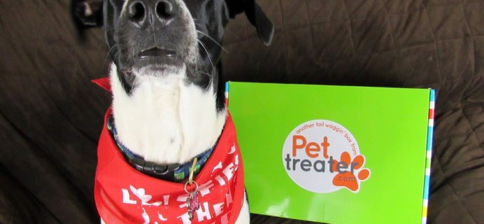 Pet Treater May 2016 Dog Subscription Box Review + Free Pet Bed Coupon