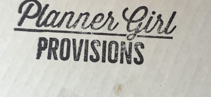 Planner Girl Provisions May 2016 Subscription Box Review