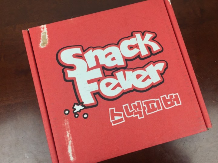 Snack Fever Original Box May 2016 box