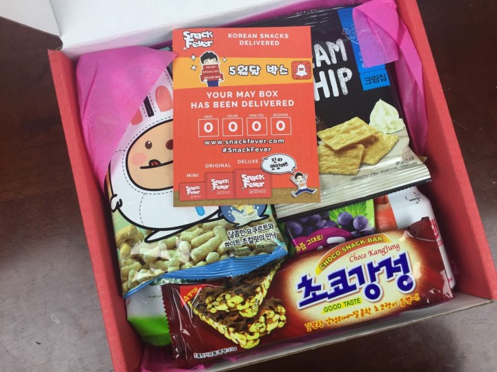 Snack Fever Original Box May 2016 unboxing