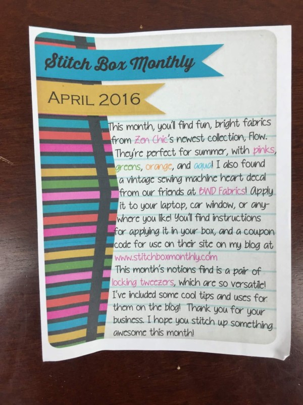 Stitch Box Monthly April 2016 (2)