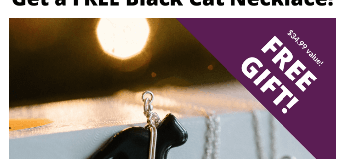 Today Only – Cat Lady Box Bonus Black Cat Necklace!