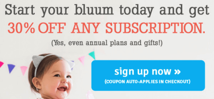 Bluum Memorial Day Coupon – 30% off All Subscriptions!
