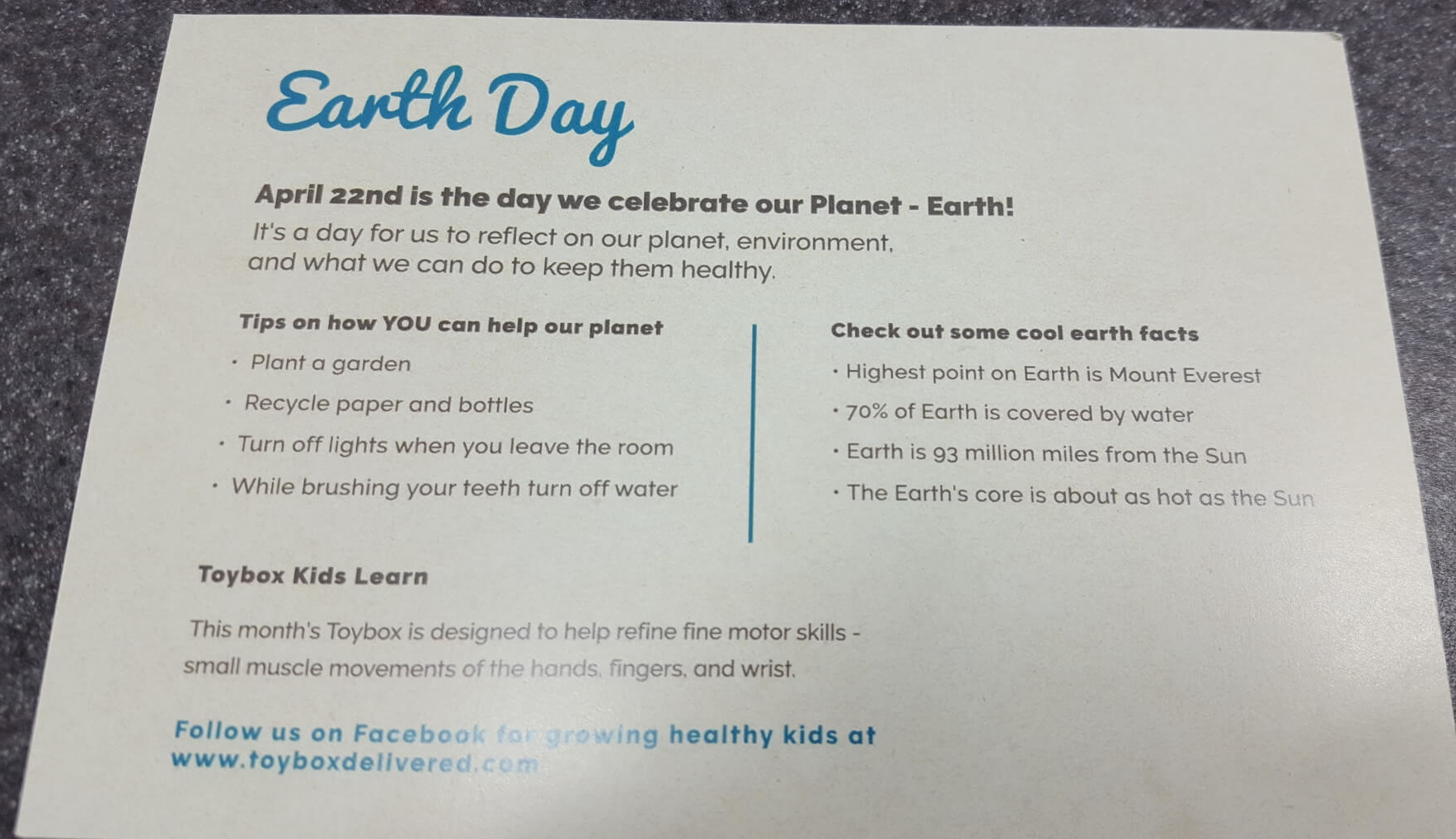 Toybox Subscription Box Review & Coupon April 2016 Hello Subscription