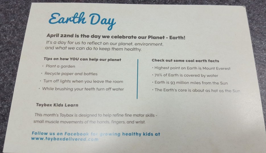 Toybox Subscription Box Review & Coupon April 2016 Hello Subscription