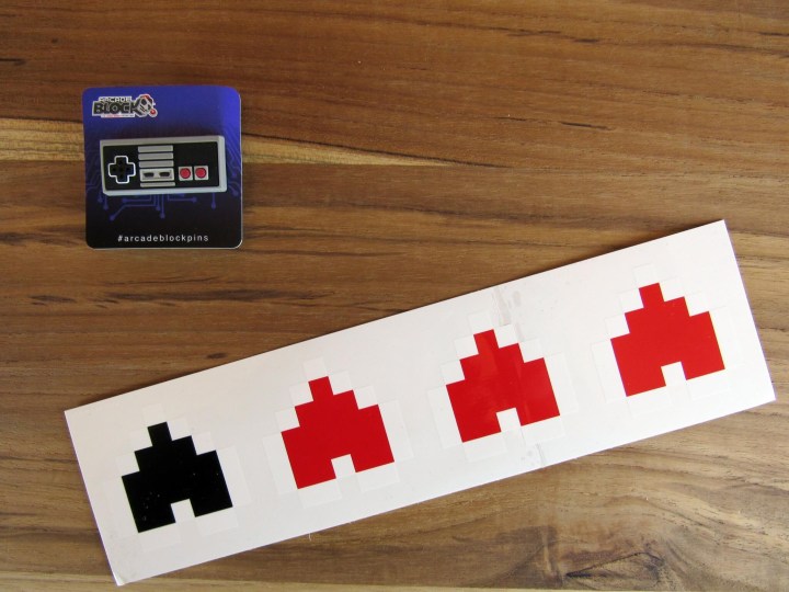 NES Controller Pin and Zelda Life Heart Bumper Stickers