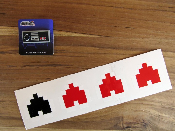 NES Controller Pin and Zelda Life Heart Bumper Stickers