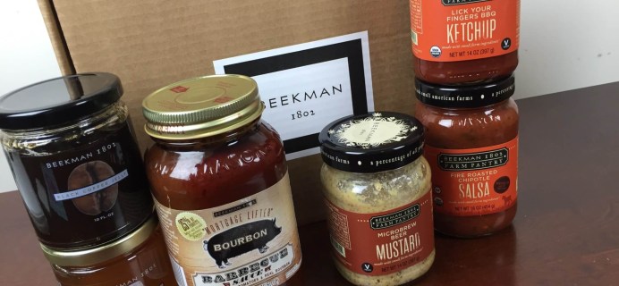 Beekman 1802 Specialty Food Club June 2016 Subscription Box Review