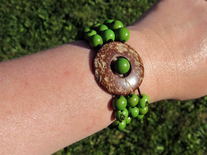 Acai & Coco Disc Bracelet - Ecuador