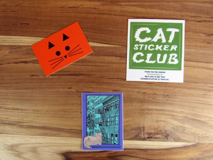 June 2016 Cat Sticker Club