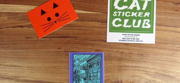 Cat Sticker Club June 2016 Subscription Review + Coupon