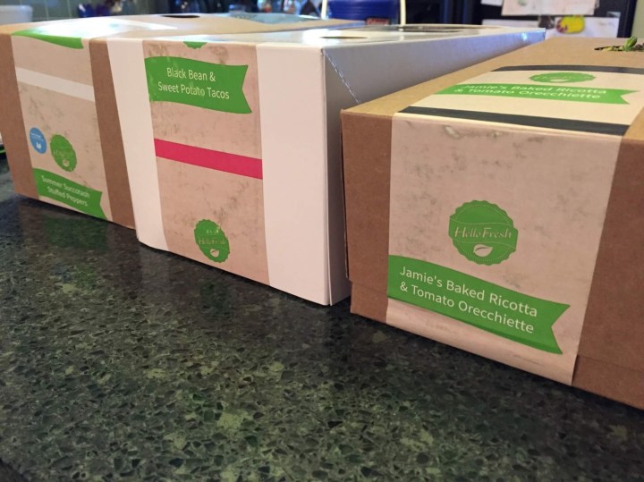 Hello Fresh Veggie Box June 2016 box