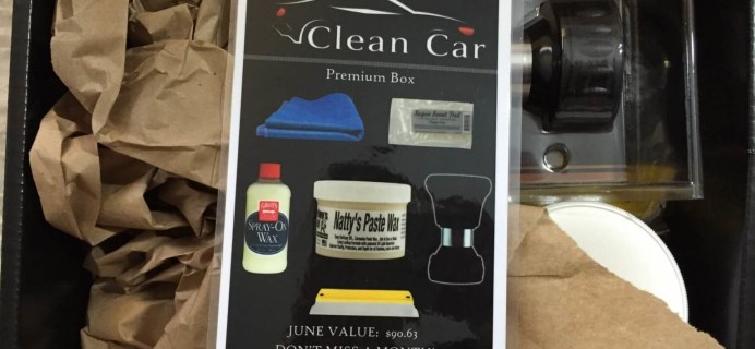 Clean Car Box June 2016 Subscription Box Review