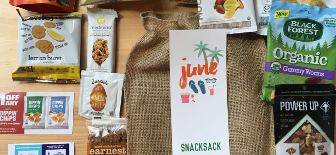 Snack Sack June 2016 Subscription Box Review & Coupon