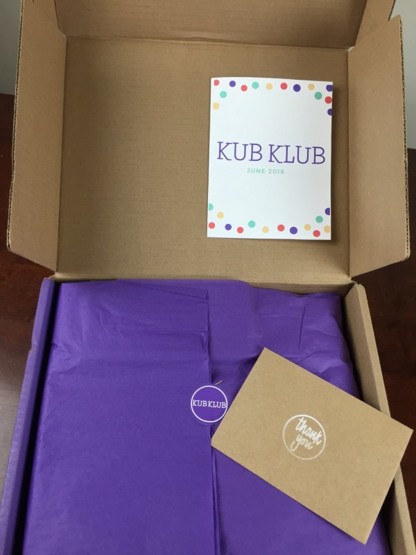 Kub Klub June 2016 unboxing