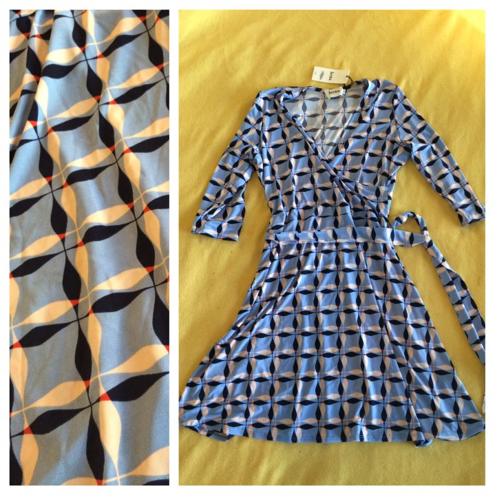 Leota Emory Dress Blue 1X detail