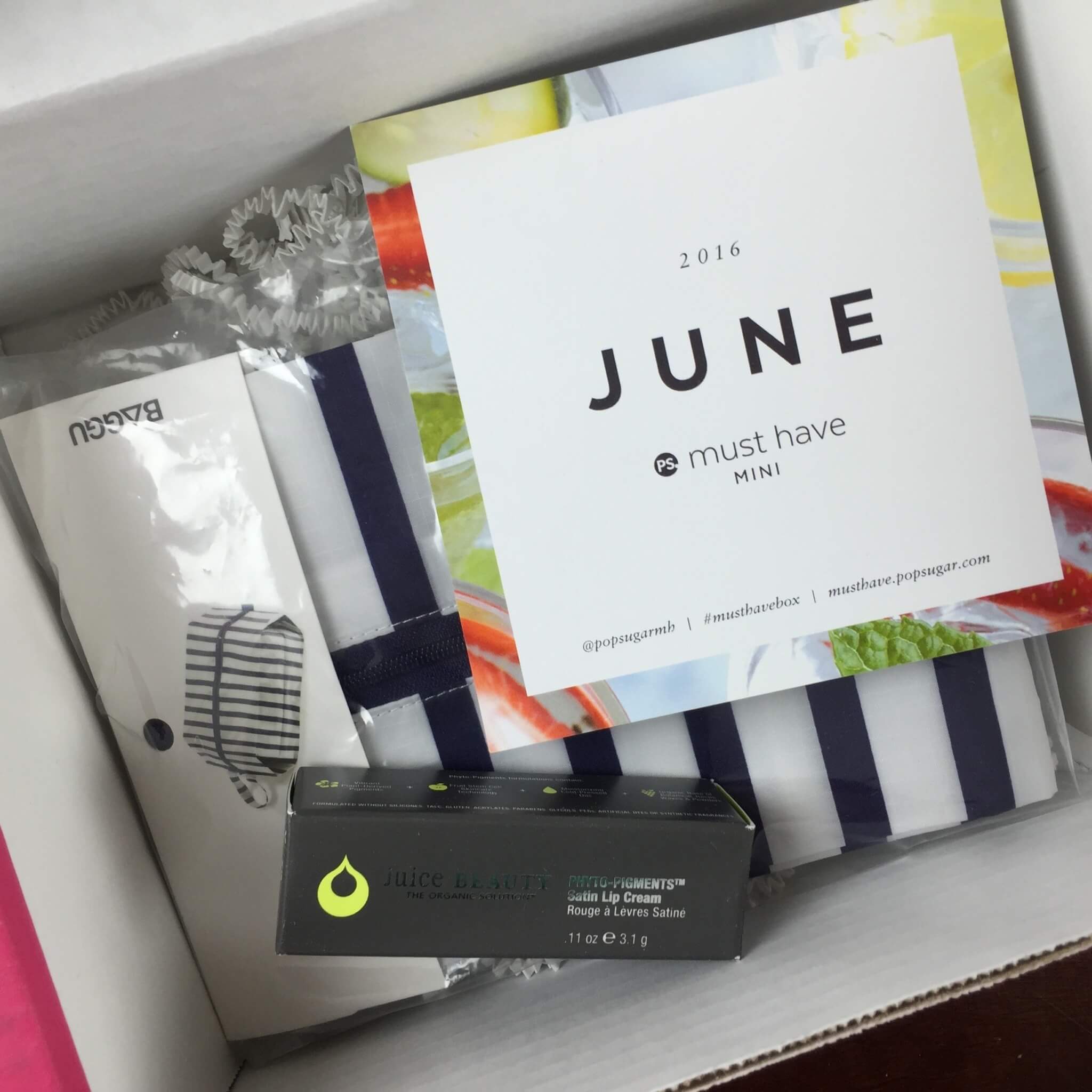 POPSUGAR Must Have Mini June 2016 Subscription Box Review - Hello ...