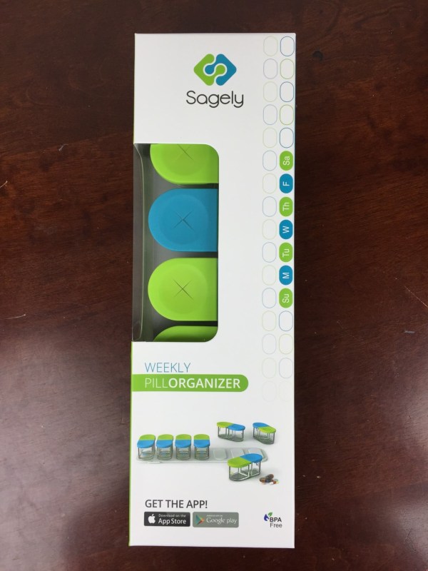 Sagely Pill Organizer June 2016 box