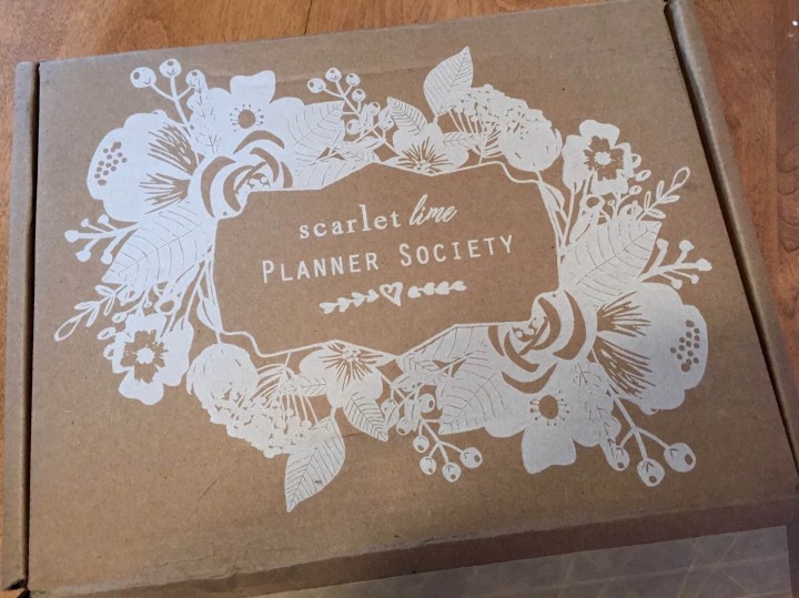 Scarlet Lime Planner Society Kit Club June 2016 box
