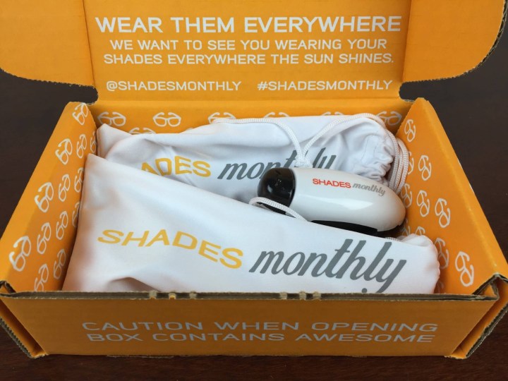 Shades Monthly Box June 2016 unboxing