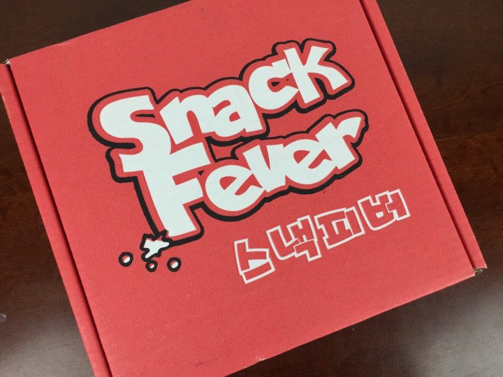Snack Fever Deluxe Box June 2016 box
