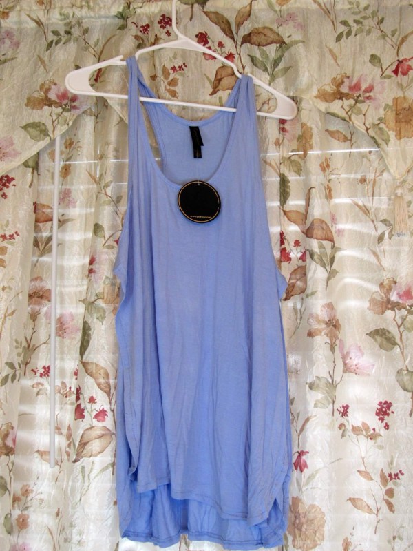 Tulip Hem Racerback Tank - Denim Dream