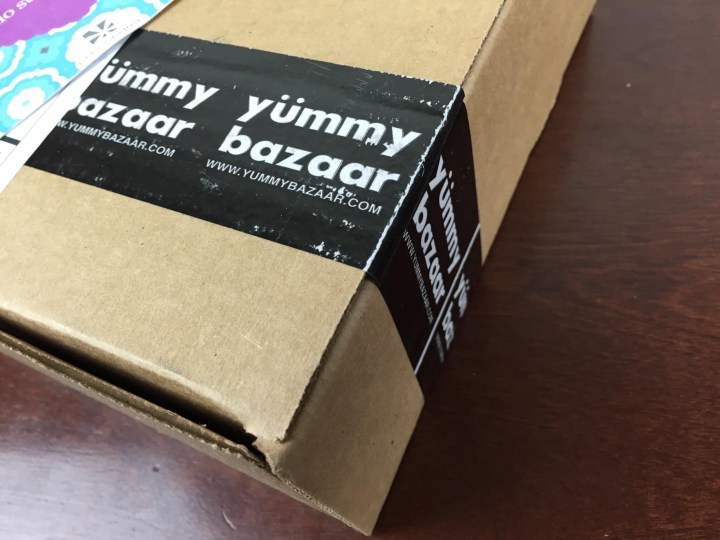 Yummy Bazaar Sampler Box June 2016 box