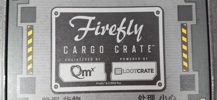 Firefly Cargo Crate May-June 2016 Review + Coupon