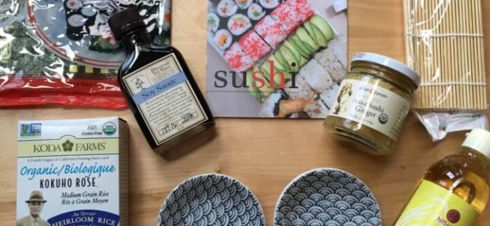 Hamptons Lane Subscription Box Review & Coupon – June 2016 Sushi Box