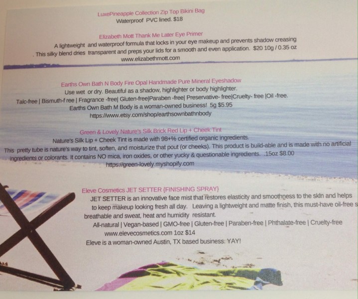 Luxe Pineapple Post June 2016 Subscription Box Review ...