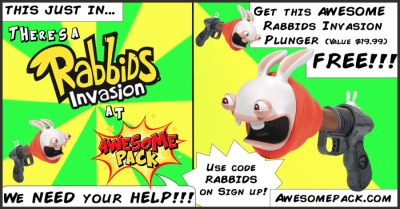 Awesome Pack Deal: Free Rabbids Invasion Plunger with Subscription!