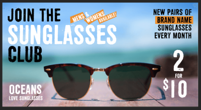 New Sunglasses Subscription: Monthly Sunglasses Club